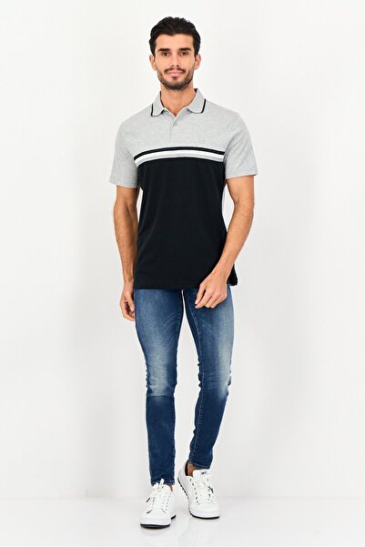 Chaps Men Regular Fit Colorblock Short Sleeve Polo Shirt, Multicolor