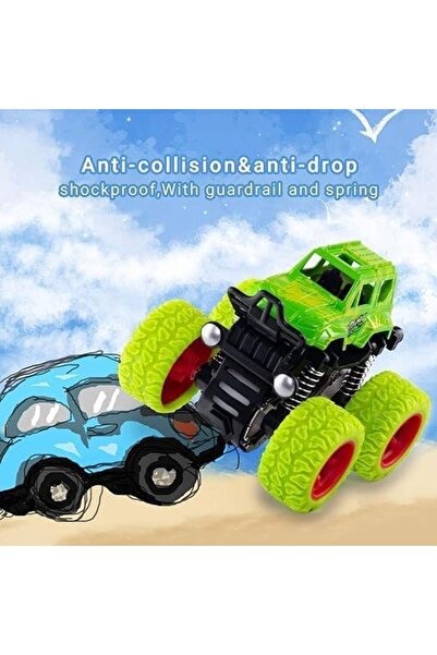 Other Monster Truck Friction-Powered Toy Cars, Pack of 4 (Multicolor)