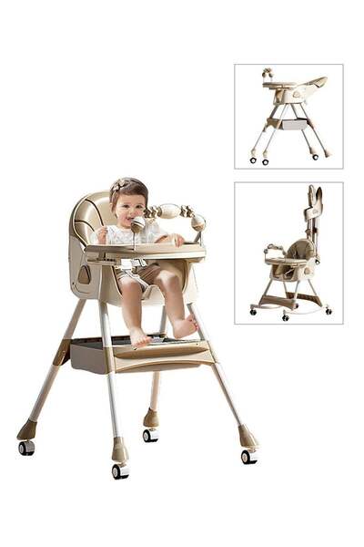 Ma Baby MaBaby Multifunctional Adjustable Baby Highchair with Storage and Rocking Function