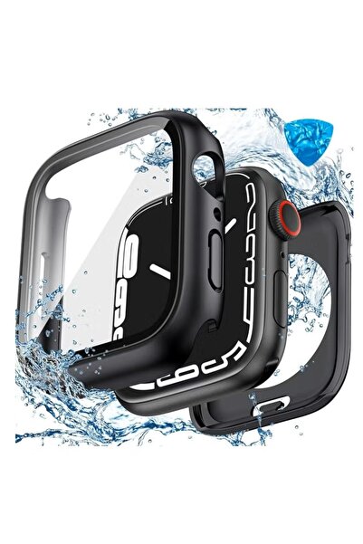 Generic 44mm 360° Protective Case - Waterproof Hard PC Bumper with HD Tempered Glass Screen Protector