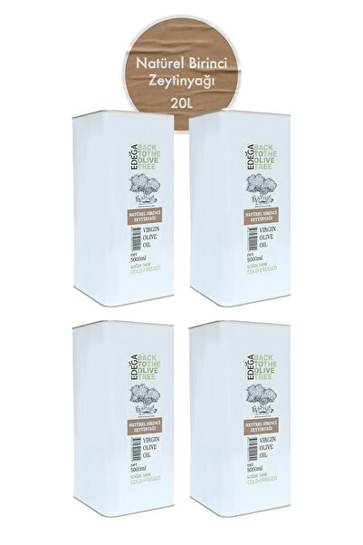 Edega 20 LT Natürel Birinci Zeytinyağı | Yüksek Polifenollü , Soğuk Sıkım , D...