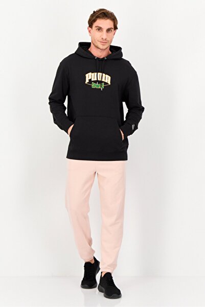 Puma Men Sportswear Fit Long Sleeve Outdoor Hoodie, Black