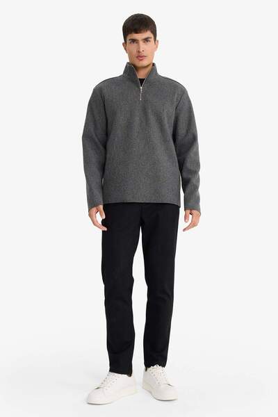 DeFacto Regular Fit Half Zip Sweatshirt E9626Ax25Au