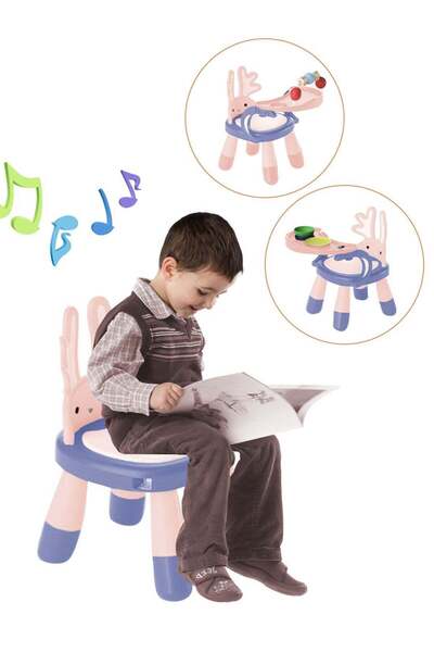 Ma Baby MaBaby Cartoon Adjustable Baby Dining Chair with Detachable Plate