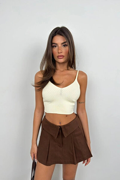 GENCULUS V Neck Crop Blouse