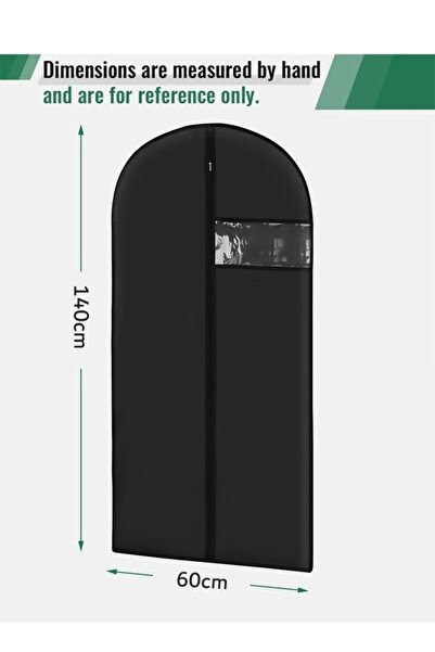 Generic 5 Packs Garment Bags Suit & Dress Cover Suit Bag Clothes Cover For Hanging Clothes, Breathable