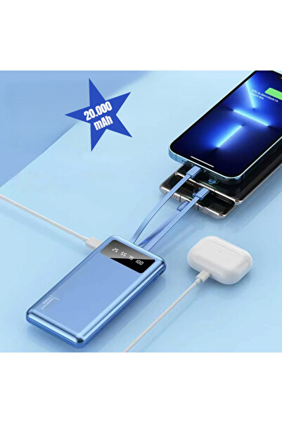 Timarket Self-Cable 20,000 Mah Powerbank