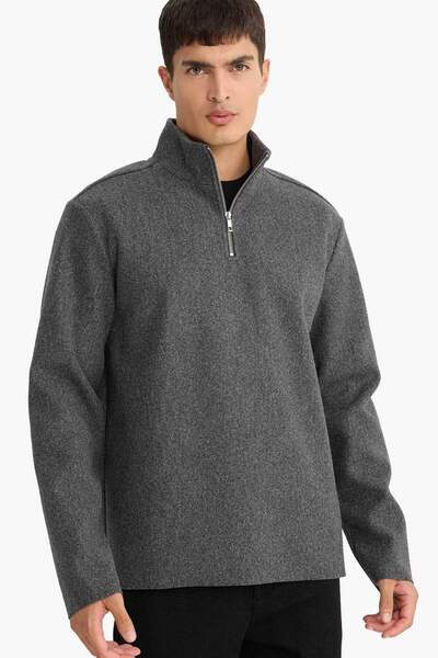 DeFacto Regular Fit Half Zip Sweatshirt E9626Ax25Au