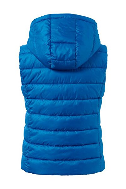 Tchibo Women Quilted Gilet Hooded Vest Jacket, Blue