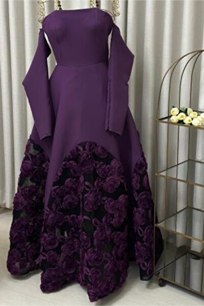 Orange Elegant Evening Dress