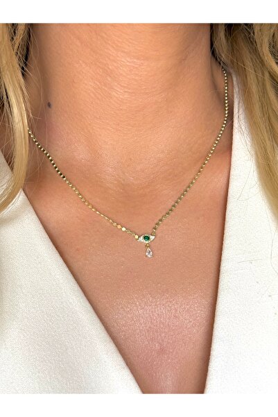 YOUES JEWELRY 316L Çelik Nazar Kolye Minimalist Kadın Kolye