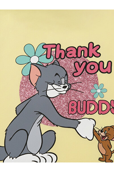 Tom and Jerry By Styli Graphic Print Round Neck Fashion T-shirt