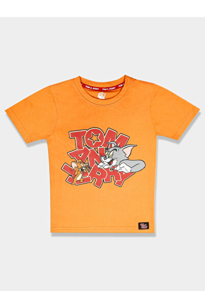 Tom and Jerry By Styli Graphic Print Round Neck Fashion T-shirt