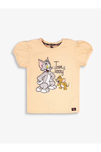 Tom and Jerry By Styli Graphic Print Round Neck Fashion T-shirt