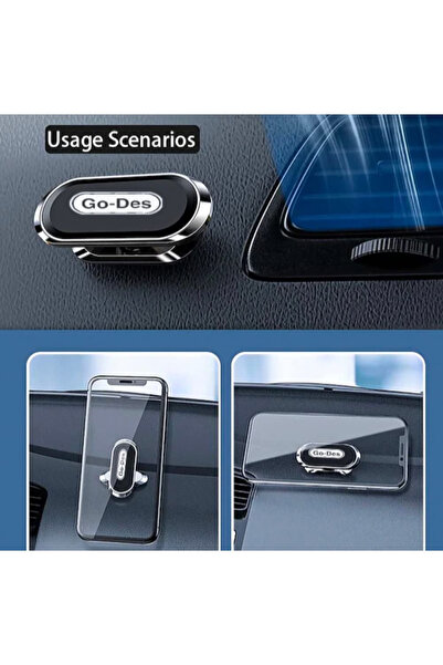Go-Des GD-HD708 Magnetic Phone Holder with Strong Grip and 360° Rotation for Car and Home Use