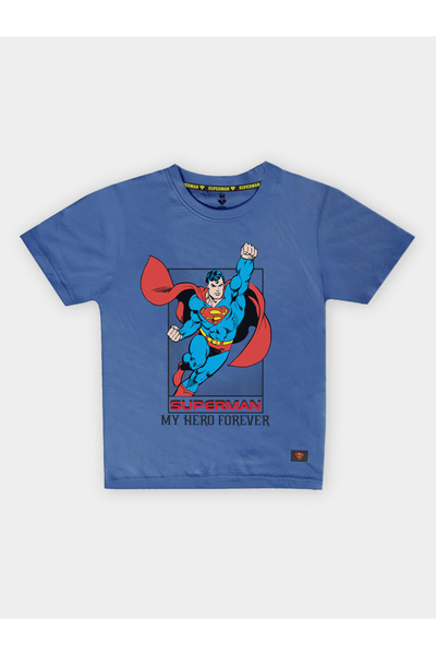 Superman By Styli Graphic Print Round Neck Fashion T-shirt