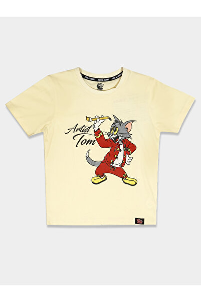 Tom and Jerry By Styli Graphic Print Round Neck Fashion T-shirt