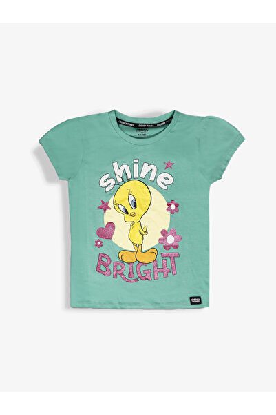 Looney Tunes By Styli Graphic Print Round Neck Fashion T-shirt