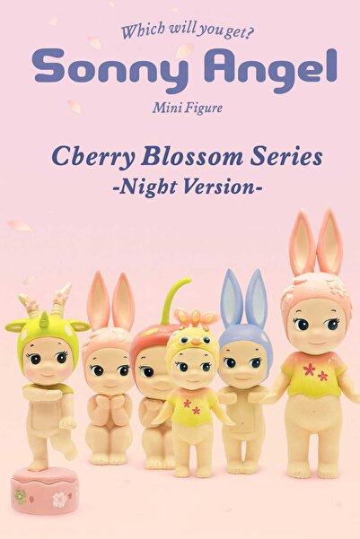 Noor Design Sonny Angel Cherry Blossom Series Night Version Sürpriz Figür Oyu...