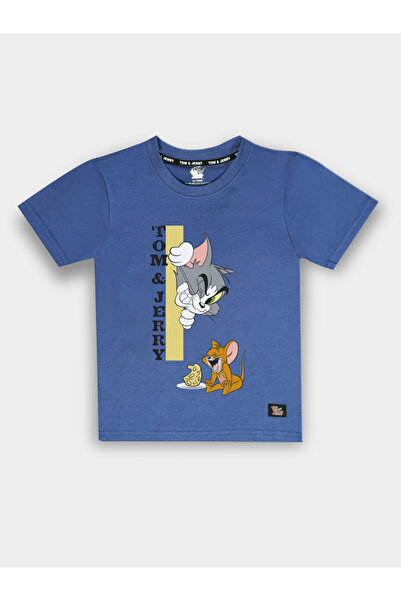 Tom and Jerry By Styli Graphic Print Round Neck Fashion T-shirt
