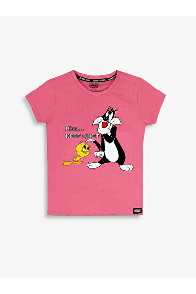 Looney Tunes By Styli Graphic Print Round Neck Fashion T-shirt