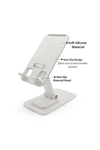 Go-Des GD-HD771 Adjustable Desktop Mobile Phone Stand with Non-Slip Silicone and Foldable Design