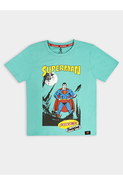 Superman By Styli Graphic Print Round Neck Fashion T-shirt