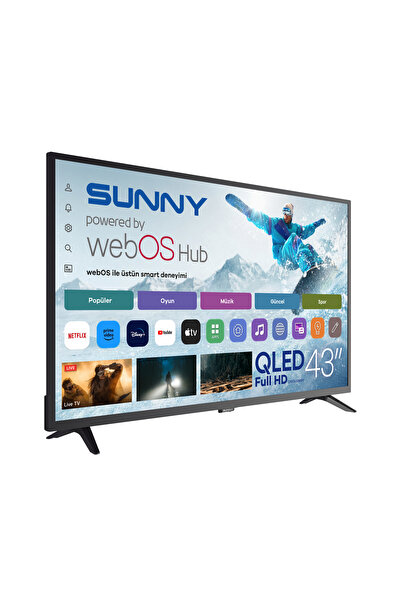 Sunny SN43QAL540 43'' FHD webOS 2.0 QLED SİYAH TV