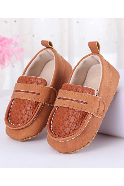 Cute Walk by Babyhug Slip On Solid Color Booties - Brown