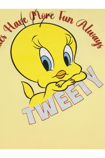 Looney Tunes By Styli Graphic Print Round Neck Fashion T-shirt