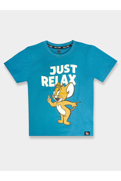 Tom and Jerry By Styli Graphic Print Round Neck Fashion T-shirt