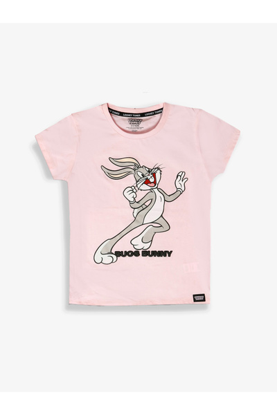 Looney Tunes By Styli Graphic Print Round Neck Fashion T-shirt
