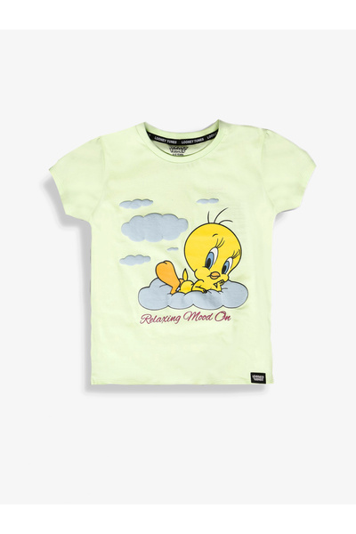Looney Tunes By Styli Graphic Print Round Neck Fashion T-shirt