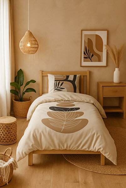 adenkahome Bohemian Patterned, Single Duvet Cover Set