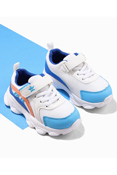Cute Walk by Babyhug Velcro Closure Colour Block Casual Shoes With Lace Detai...