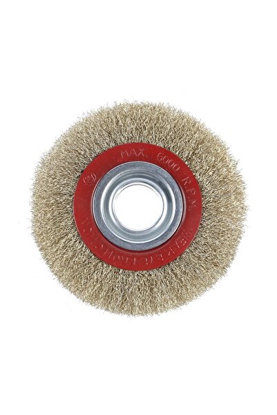 Lawazim Grinder Wire Disc 5inch Beige/Red - Metal Cleaning Rust & Paint Removal Wheel