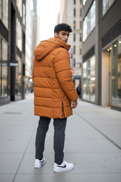 dehaine Men's winter jacket, fur lined, D8