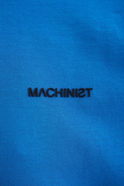 Machinist Men's Basic Cotton Oversized T-Shirt Light Blue