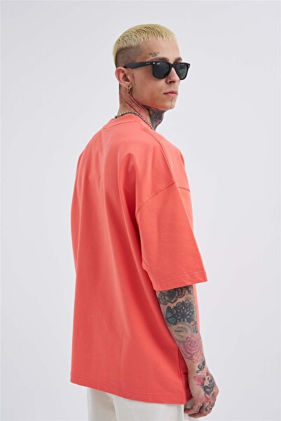 Machinist Men's Basic Cotton Oversized T-Shirt Electric Pink