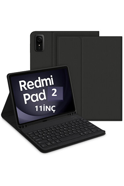 UnDePlus Xiaomi Redmi Pad 2 11Inch 2025 Case with Wireless Keyboard Case Mobax Turkish Keyboard