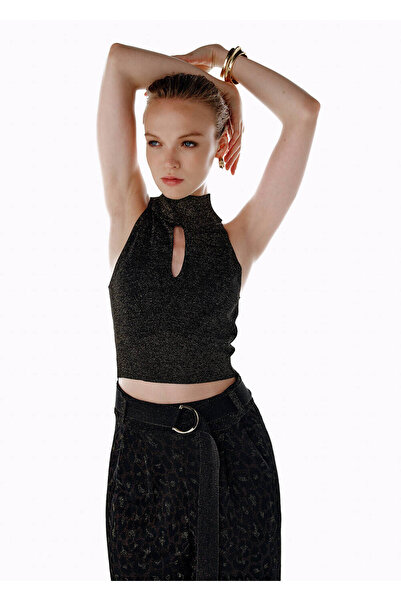 Knitss Leopard Patterned Knitwear Top