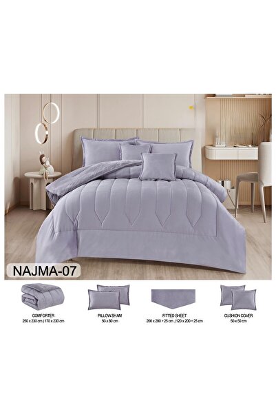 Mark Luxurious winter double bed sheet set, velvet faux fur, full filling, heavy weight, 6 pieces, quilt size 250*230 cm