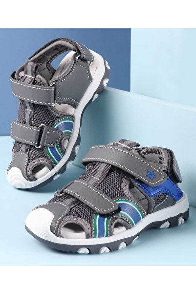 Cute Walk by Babyhug Sandals with Velcro Closure - Grey