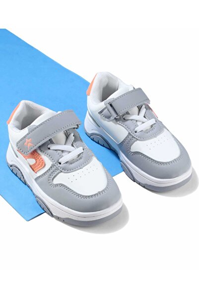 Cute Walk by Babyhug Velcro Closure Sneakers - Grey