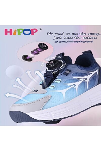 HIPOP Unisex Kids Roller Skates Shoes with High Quality,Fashional Girls Boys Roller Shoes,Detachable Doubl