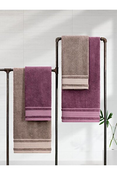 Karna Home Premium 4-Piece Towel Set Spruce 50X90/70X140 cm