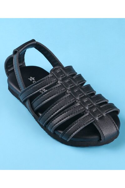 Cute Walk by Babyhug Back Covered Slip on Sandal - Black