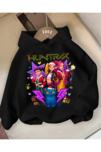 Touz Moda Christmas Young Kpop Demon Hunters 3-Thread Thick Sweet Hoodie