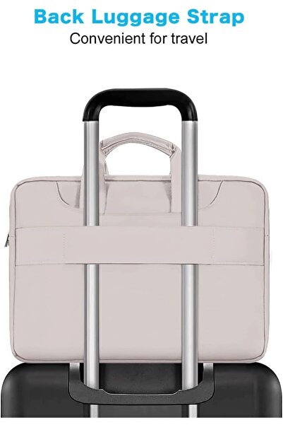 Mosiso 360 Protective Laptop Shoulder Bag Matching Color Sleeve with Belt