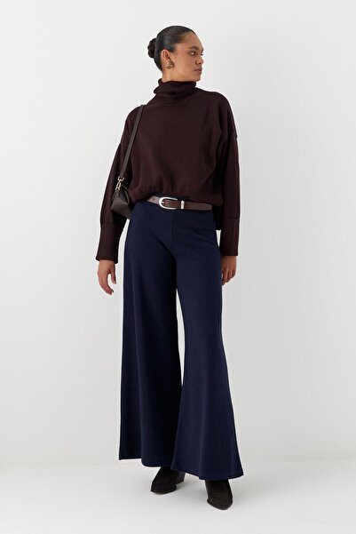 MARKALİSTE Knitwear Look Knitted Trousers Navy Blue